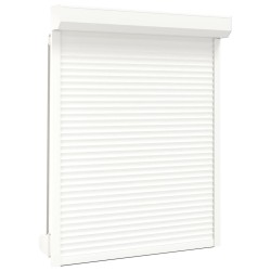 Volet roulant aluminium 120x150 cm blanc 
