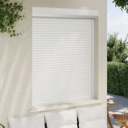Volet roulant aluminium 120x150 cm blanc 