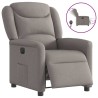 Fauteuil inclinable électrique Taupe Tissu 