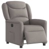 Fauteuil inclinable électrique Taupe Tissu 
