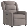 Fauteuil inclinable électrique Taupe Tissu 