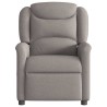 Fauteuil inclinable électrique Taupe Tissu 
