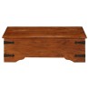Table basse Bois d'acacia solide avec finition miel 110x55x35cm 