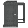 Set de balcon 2 places gris bois de pin massif 