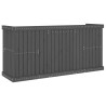 Set de balcon 2 places gris bois de pin massif 