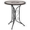 Mobilier de bistro 3 pcs mosaïque Carreaux céramiques Gris  