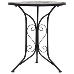 Mobilier de bistro 3 pcs mosaïque Carreaux céramiques Gris  