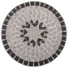 Mobilier de bistro 3 pcs mosaïque Carreaux céramiques Gris  