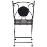 Mobilier de bistro 3 pcs mosaïque Carreaux céramiques Gris  