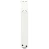 Pieds de table basse en U 2 pièces Blanc 70 x (30-31) cm Acier 
