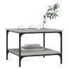 Table basse sonoma gris 55x55x40 cm bois d'ingénierie 