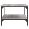 Table basse sonoma gris 55x55x40 cm bois d'ingénierie 