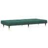 Ensemble de canapés 2 pcs vert foncé velours 