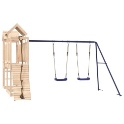 Aire de jeux d'extérieur bois de pin massif 