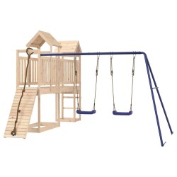 Aire de jeux d'extérieur bois de pin massif 