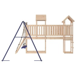 Aire de jeux d'extérieur bois de pin massif 