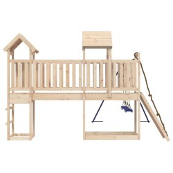 Aire de jeux d'extérieur bois de pin massif 
