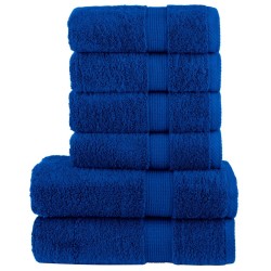Ensemble de serviettes de qualité supérieure SOLUND 6 pcs bleu 