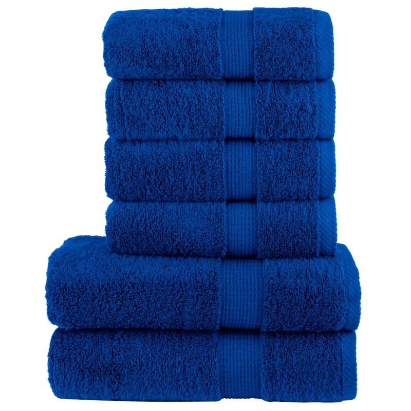 Ensemble de serviettes de qualité supérieure SOLUND 6 pcs bleu 