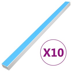 Goulotte de câble auto-adhésive 100x40 mm 10 m PVC 