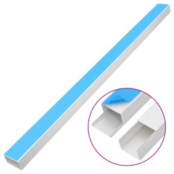 Goulotte de câble auto-adhésive 100x40 mm 10 m PVC 