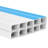 Goulotte de câble auto-adhésive 100x40 mm 10 m PVC 