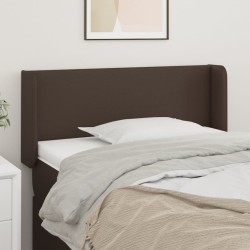 Tête de lit avec oreilles Marron 83x16x78/88 cm Similicuir 