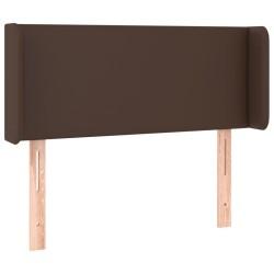 Tête de lit avec oreilles Marron 83x16x78/88 cm Similicuir 