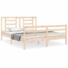 Cadre de lit sans matelas bois massif 