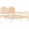 Cadre de lit sans matelas 140x200 cm bois massif de pin 