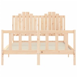 Cadre de lit sans matelas 140x200 cm bois massif de pin 