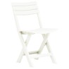 Chaises de jardin pliables lot de 2 Plastique Blanc 