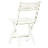 Chaises de jardin pliables lot de 2 Plastique Blanc 