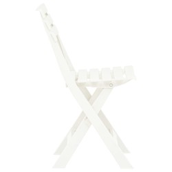 Chaises de jardin pliables lot de 2 Plastique Blanc 