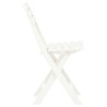 Chaises de jardin pliables lot de 2 Plastique Blanc 