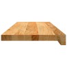 Appuis de fenêtre 2 pcs marron clair bois de chêne massif 