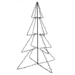 Arbre de Noël cône 240 LED d'intérieur/d'extérieur 115x150 cm 