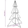 Arbre de Noël cône 240 LED d'intérieur/d'extérieur 115x150 cm 