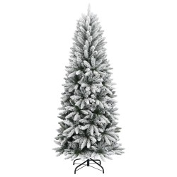 Sapin de Noël artificiel avec neige floquée 240 cm PVC et PE 