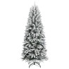 Sapin de Noël artificiel avec neige floquée 240 cm PVC et PE 