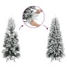 Sapin de Noël artificiel avec neige floquée 240 cm PVC et PE 