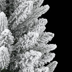Sapin de Noël artificiel avec neige floquée 240 cm PVC et PE 