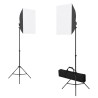 Kit de studio photo boîtes à lumière toile de fond réflecteur 