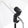 Kit de studio photo avec éclairage toile de fond et réflecteur 