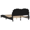 Cadre de lit sans matelas noir 140x200 cm similicuir 