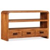Meuble TV Bois d'acacia solide 90 x 30 x 55 cm 