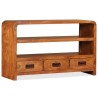 Meuble TV Bois d'acacia solide 90 x 30 x 55 cm 