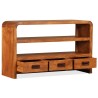 Meuble TV Bois d'acacia solide 90 x 30 x 55 cm 