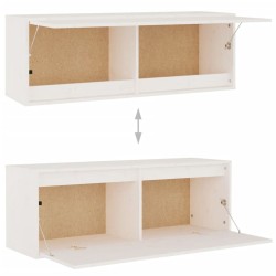 Meubles TV 5 pcs Blanc Bois massif de pin 