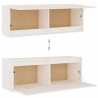 Meubles TV 5 pcs Blanc Bois massif de pin 